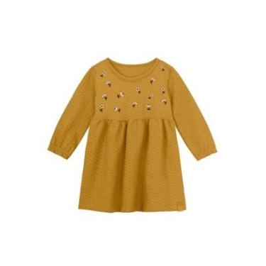 Imagem de Vestido bebê menina floral Brandili Baby Amarelo-Feminino