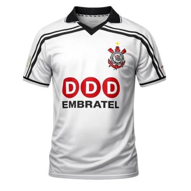 Imagem de Camisa Masculina Corinthians Polo Retrô 1998-Masculino