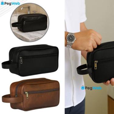 Imagem de MAE - Necessaire Masculina Grande Organizadora Couro bolsa porta objet