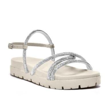 Imagem de Sandalia Via Marte Papete Strass Brilho Feminina-Feminino