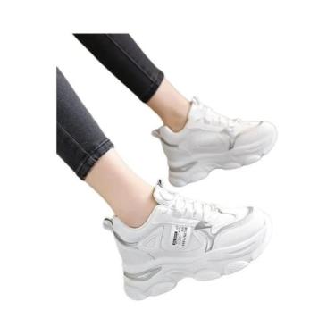Imagem de Tênis Esportivos Brancos Ultra-leves E Respiráveis Para Mulheres, Conf
