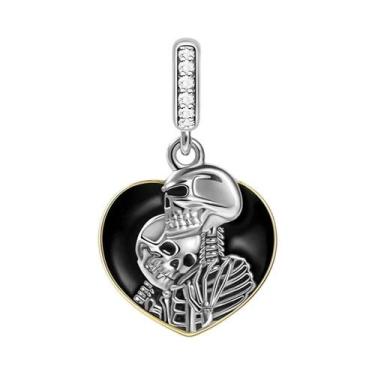 Imagem de Pingente De Prata Esterlina 925 Com Design De Crânio E Apanhador De So