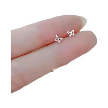 Imagem de Brincos De Estrela Para Mulheres E Adolescentes Em Prata E Ouro, Joias