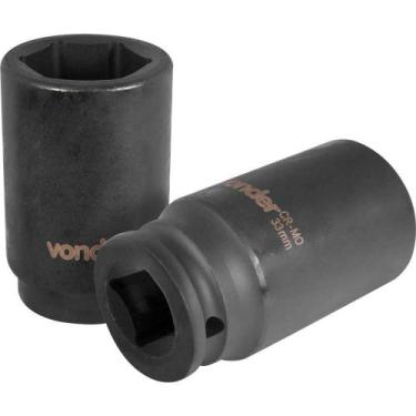 Imagem de Soquete Sextavado Longo de Impacto, 33 mm, Encaixe de 3/4", Vonder Ost