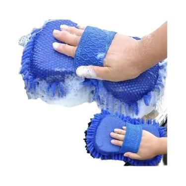 Imagem de Esponja De Microfibra Chenille Para Lavagem De Carros 2 Peças Ferramen