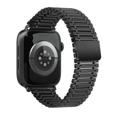 Imagem de Pulseira Locomotiva Magnética Imantada Compatível com Apple Watch - Ba