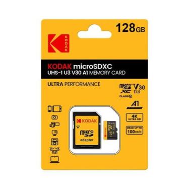 Imagem de Cartão De Memória Micro SD KODAK 256G 100MB/s C10 U3 4K HD Para Câmera