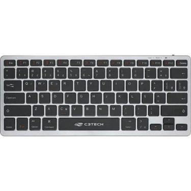 Imagem de Teclado Bluetooth K-BT50BK sem Fio Recarregável com Teclas Baixas Tipo Chocolate Preto...