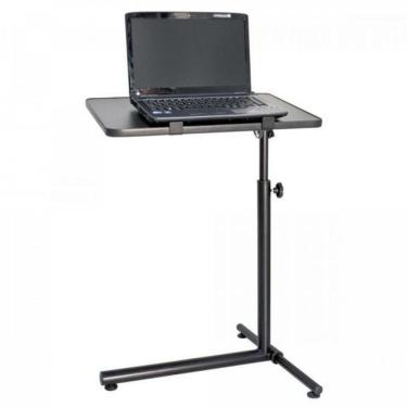 Imagem de Mesa para Notebook Dobrável NT-HOME F002 Moderno sem Gavetas em MDF e Aço 65CM Preto