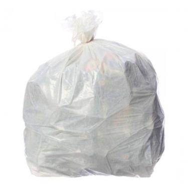 Imagem de Saco de Lixo Branco em Rolo 60l para Resíduos Leves e Folhagens 60l com 100 Unidades Hi...
