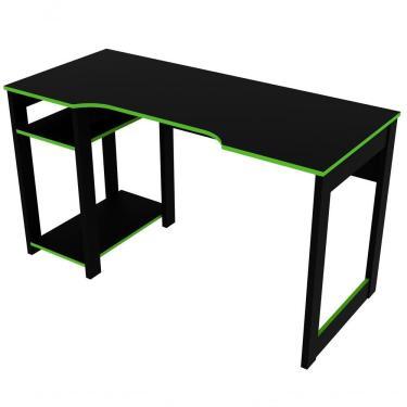 Imagem de Mesa Para Computador Gamer Me4152 Preto Verde Preto Verde