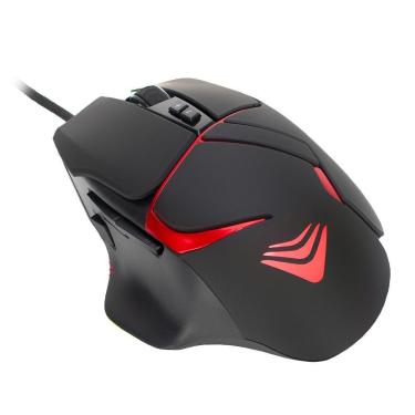 Imagem de Mouse Gamer Evus MO-07 Stalker com Sensor Óptico 704IC, 8 Botões Programáveis, DPI Ajus...