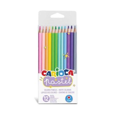 Imagem de Lápis de Cor 12 Cores Pastel Carioca