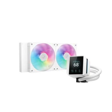 Imagem de Water cooler deepcool mystique 240 wh argb 240mm amd/intel com display