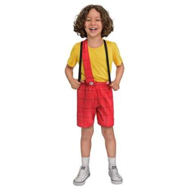Imagem de Fantasia Roupa Cascão Infantil Luxo Turma da Mônica Tamanho de 3 a 12 