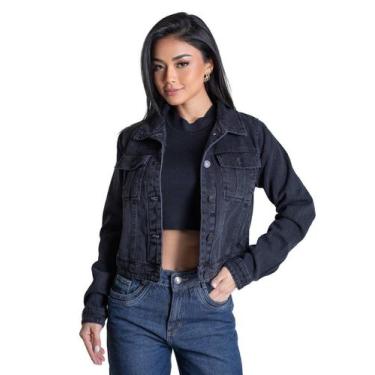 Imagem de Jaqueta Jeans Sawary - 283256 - PRETO M, Preto, M