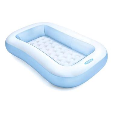 Imagem de Piscina Infantil Inflável Retangular 90 Litros Intex Cor Azul