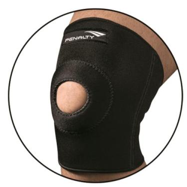 Imagem de Joelheira Penalty Neoprene Com Suporte Para Rotula, Preto, P