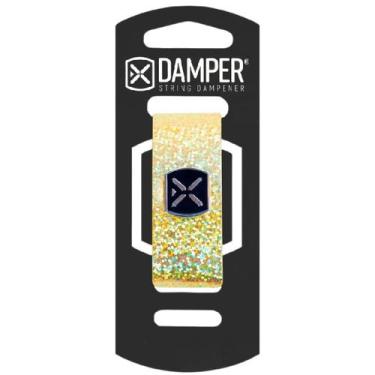 Imagem de Abafador Damper Ibox Couro e Poliéster Tag Metal MD Médio P/ Guitarra 