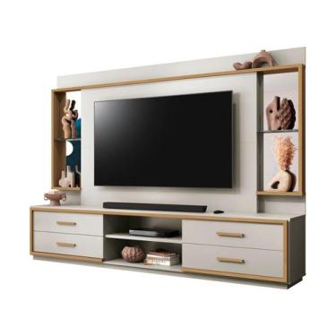Imagem de Estante Home para TV até 75 4 Gavetas EDN Móveis Len, Fendi e Freijó