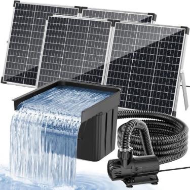 Imagem de Cascata para lago POPOSOAP P510X com bomba solar de 100 W e 1200 GPH