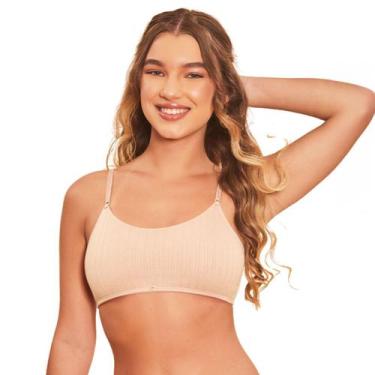 Imagem de Sutiã Top Faixa Juvenil Menina Econfort, 12, Areia