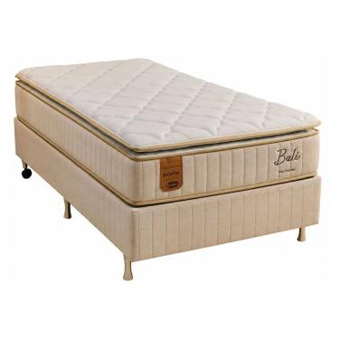 Imagem de Cama Box Solteiro (Box + Colchão) 88x188x65 Bali Prorelax Molas Ensacadas Pillow Top Turn Free