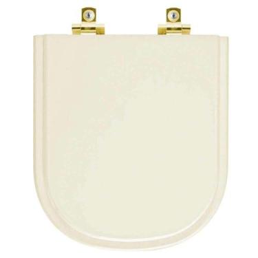 Imagem de Assento Sanitário com Amortecedor Vogue Plus Creme para vaso Deca com 