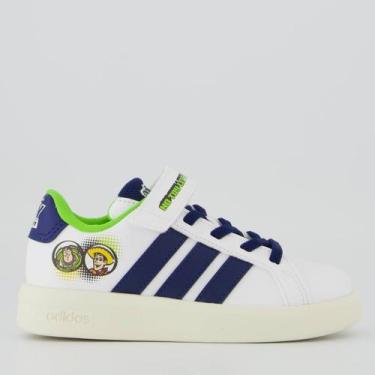 Imagem de Tênis Adidas Grand Court Toy Story EL Juvenil Branco, 26