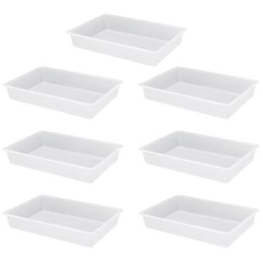 Imagem de Bandeja Branca 17L Plástica Açougue Frigorífico 7 Unidade - MARELAGO