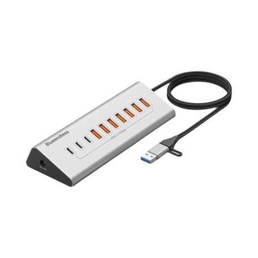 Imagem de Estação De Docking HUB USB3.2 Gen2 De 10Gbps Com 10 Portas Para PC, La