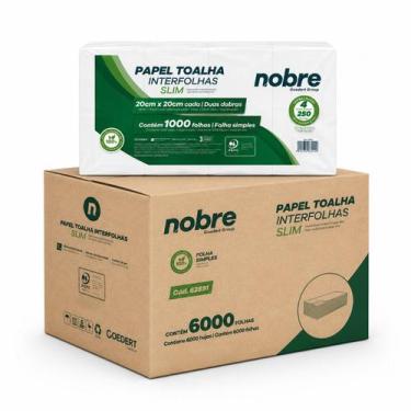Imagem de 6000 folha Papel Interfolha 100% Celulose Branco 20x20 Nobre