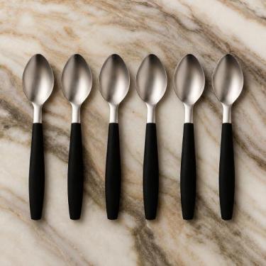 Imagem de Conjunto 6 Colheres Kit Servir Sobremesa Sorvete Casa Talheres Cozinha