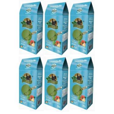 Imagem de 6 Erva Mate Chimarrão BRASÃO VERDE FITCHÊ AZUL 500gr - BRASAO