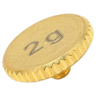 Imagem de Contrapeso de toca-discos de vinil, anti-corrosão Phono Stylus Contrapeso banhado a ouro Durabilidade máxima para reprodutor de vinil(+ 2g ouro)