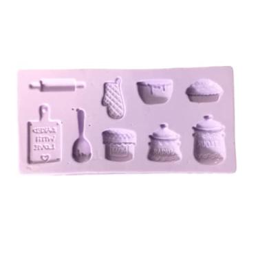 Imagem de F399 MOLDE DE SILICONE KIT COZINHA CONFEITARIA BISCUIT