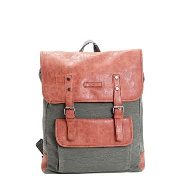 Imagem de Mochila Casual Canvas Porta Notebook 18" Verde Musgo