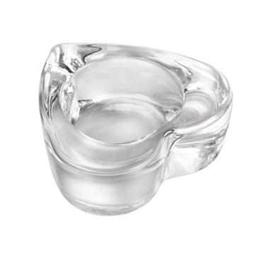 Imagem de Healifty Castiçais de vidro, suportes de tealight em formato de coração decoração de mesa para decoração de casa para decoração de casamento 1 peça (conforme mostrado)