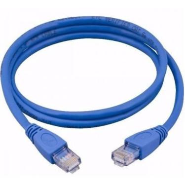 Imagem de Cabo de Rede Ethernet Lan Rj45 Cat5e Azul 15 Metros