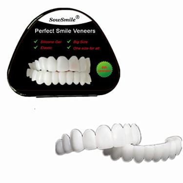 Imagem de SowSmile Big Size Silicone Gel Hygiene Snap on Perfect Smile Teeth Cover Bleach Dentures Braces Whitening Brace