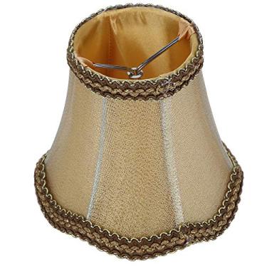 Imagem de 6 peças lâmpada pequena com clipe para lâmpadas de candelabro,Abajur de bateria, abajur de tecido barril, lustre de mesa (9 x 5 x 5 polegadas)
