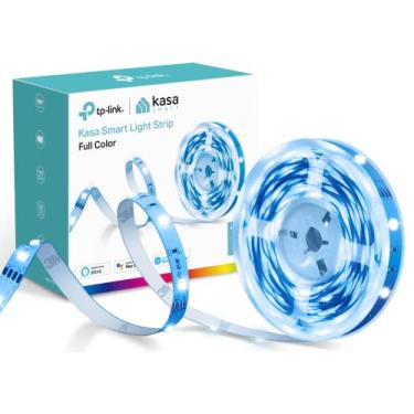 Imagem de Kasa Smart Faixa de luz LED, Wi-Fi de 5 metros, funciona com Alexa, Google Home, SmartThings, alto brilho com 16 milhões de cores, RGB, agrupamento, comprimento ajustável, até 25.000 horas (KL400L5)