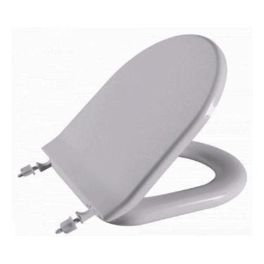 Imagem de Assento Almofadado Calypso Cinza Claro Tampa Vaso Incepa