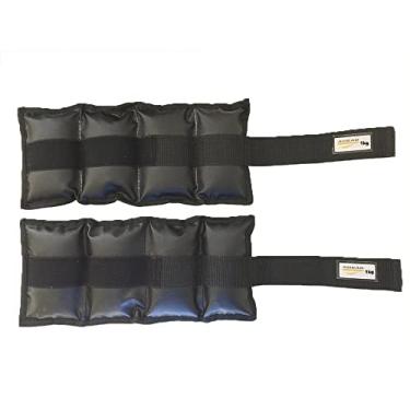 Imagem de Kit Pares De Caneleiras tornozeleiras 9kg + 1kg Pretas