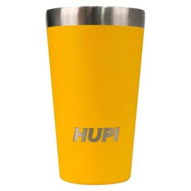 Imagem de Copo Térmico Pullo Hupi Fun 480ml Amarelo, Cor: Amarelo