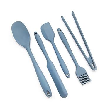 Imagem de Oikos - Kit 5 Utensílios de Silicone Pequenos Azul