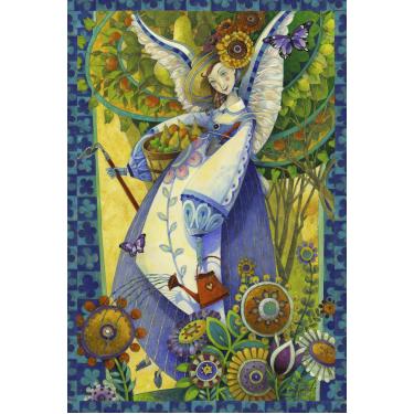 Imagem de Toland Home Garden Blessed, 71 x 101 cm, decoração colorida, primavera, verão, jardim e casa de anjo