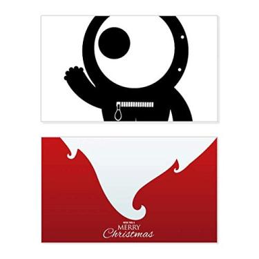 Imagem de Universo Alienígena Monstro Cyclops Alien Holiday Holiday Merry Christmas Cartão de parabéns Mensagem de Natal