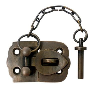 Imagem de Pequeno porta-malas ou peitoral com broche de corrente da Nesha