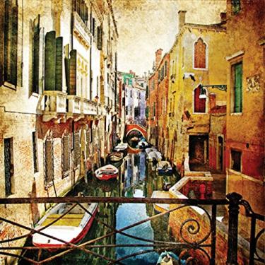 Imagem de Guardanapos de papel para almoço Venice 40 Gondola Vintage Itália